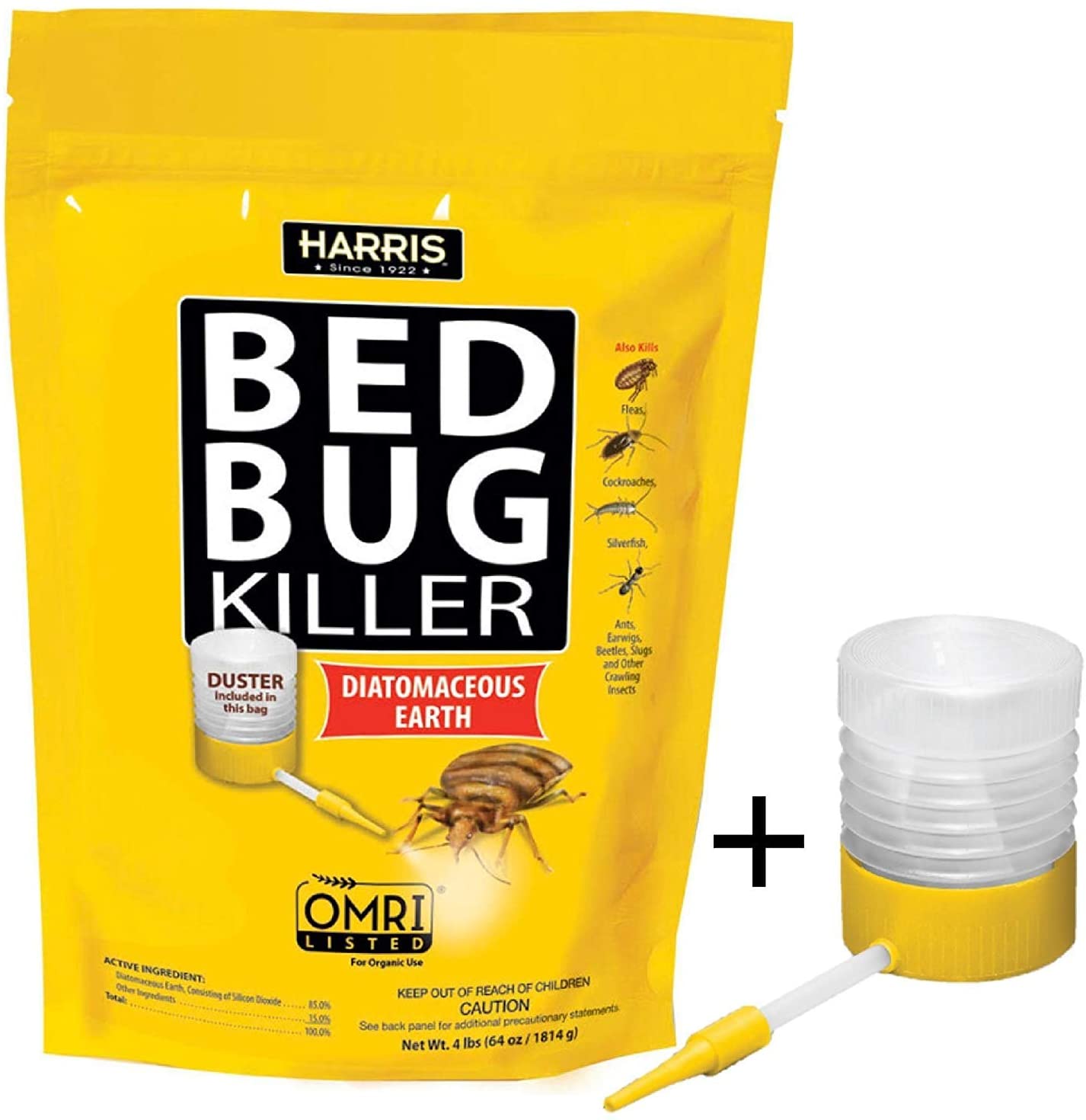 HARRIS Bed Bug Killer Diatomaceous Earth