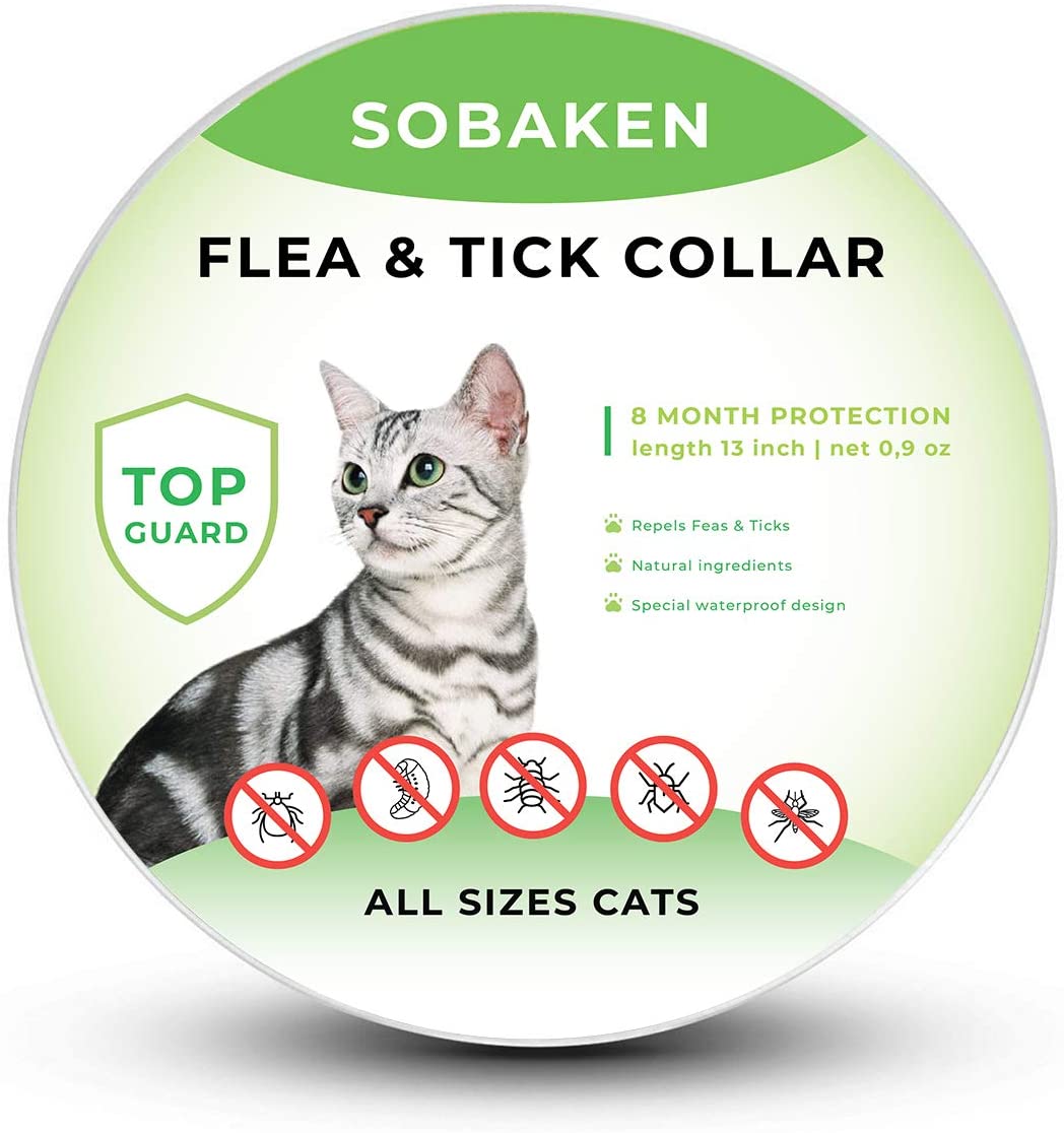 SOBAKEN Flea and Tick Prevention for Cats